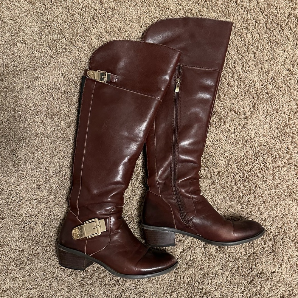 Vince Camuto Brown Leather Boots